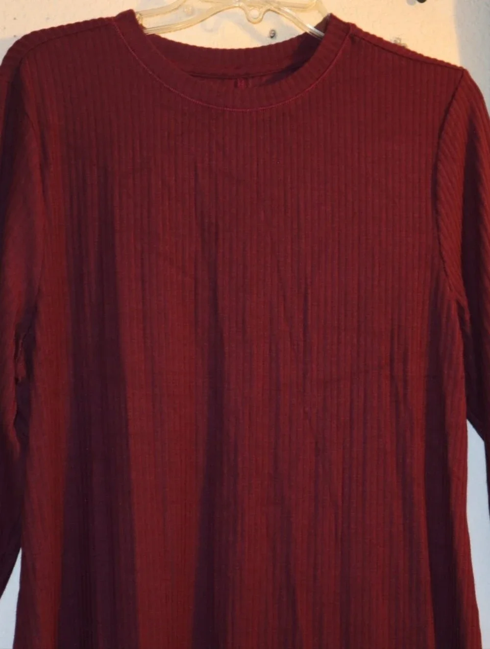 Universal Standard Geneva Crew Neck  Asymmetrical Dress in Jam Size Small =14W - Picture 8 of 12